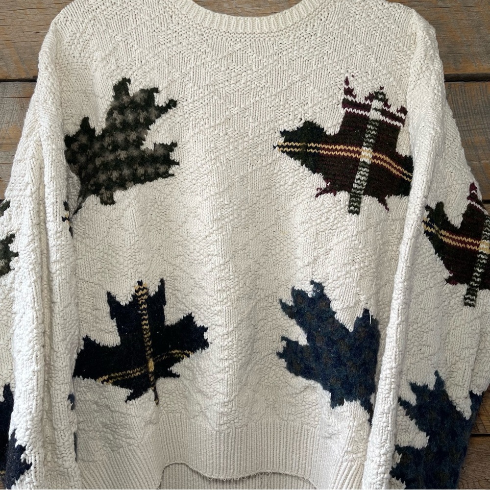 VTG Nautica Sweater Mens Large Wool Blend Fall Hand Knit Retro 90s - Picture 6 of 13